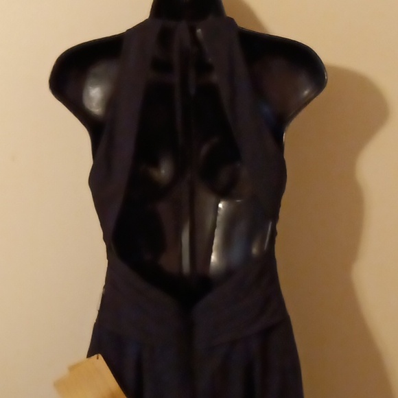 🆕 NWT Light in the Box halter style open back black mermaid gown - Picture 5 of 10
